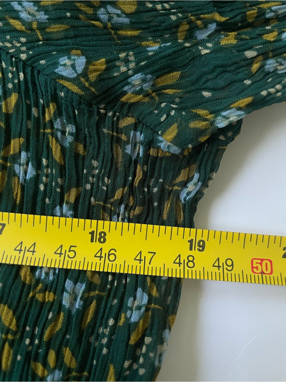 Free People Roma Blouse Top Ditsy Floral Green M Boho Prairie Career - Picture 15 of 16